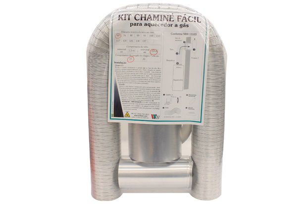 Kit para exaustão de aquecedores à gás 117mmx1,5m WDB
