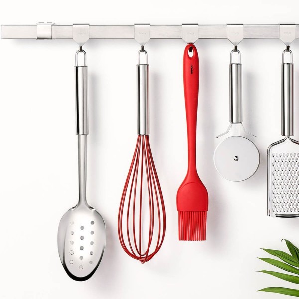 Encontraproduto.com.br - Pincel em silicone Brinox Flex 25,5cm vermelha