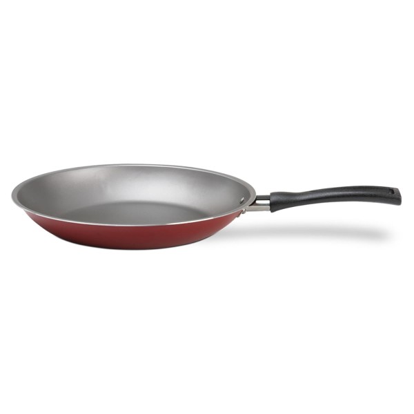 Encontraproduto.com.br - Frigideira Antiaderente 24 cm Pro-Flon Cor Vermelho Ruby Brinox