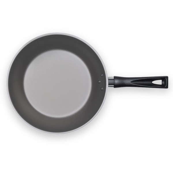 Encontraproduto.com.br - Frigideira Antiaderente 24 cm Pro-Flon Cor Vermelho Ruby Brinox