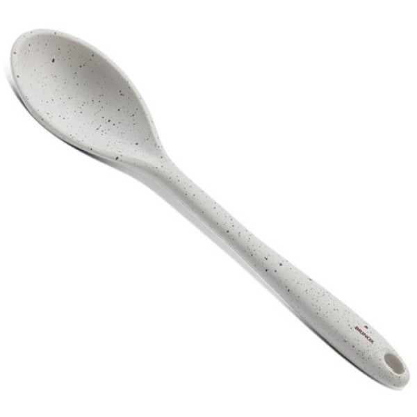 Encontraproduto.com.br - Colher Silicone 27,5 cm Cor Vanilla Para Panela Antiaderente Linha Flex Brinox