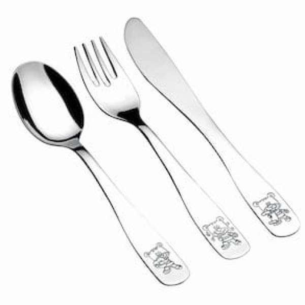 Conjunto Talheres Infantis 3 Peças Friends Club Brinox