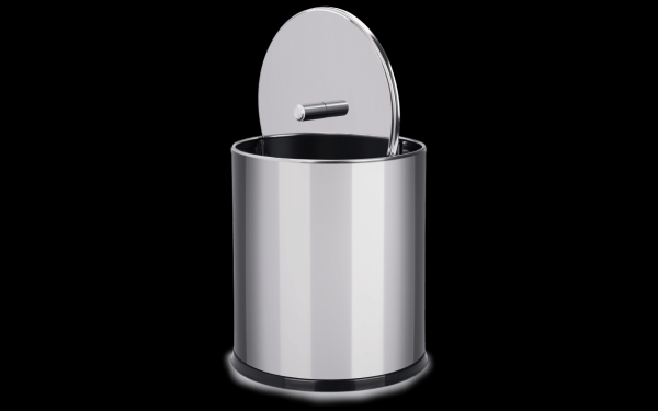 Encontraproduto.com.br - Lixeira Inox  Tampa 5,4litros Decorlinelixeiras Ø 18,5x23cm