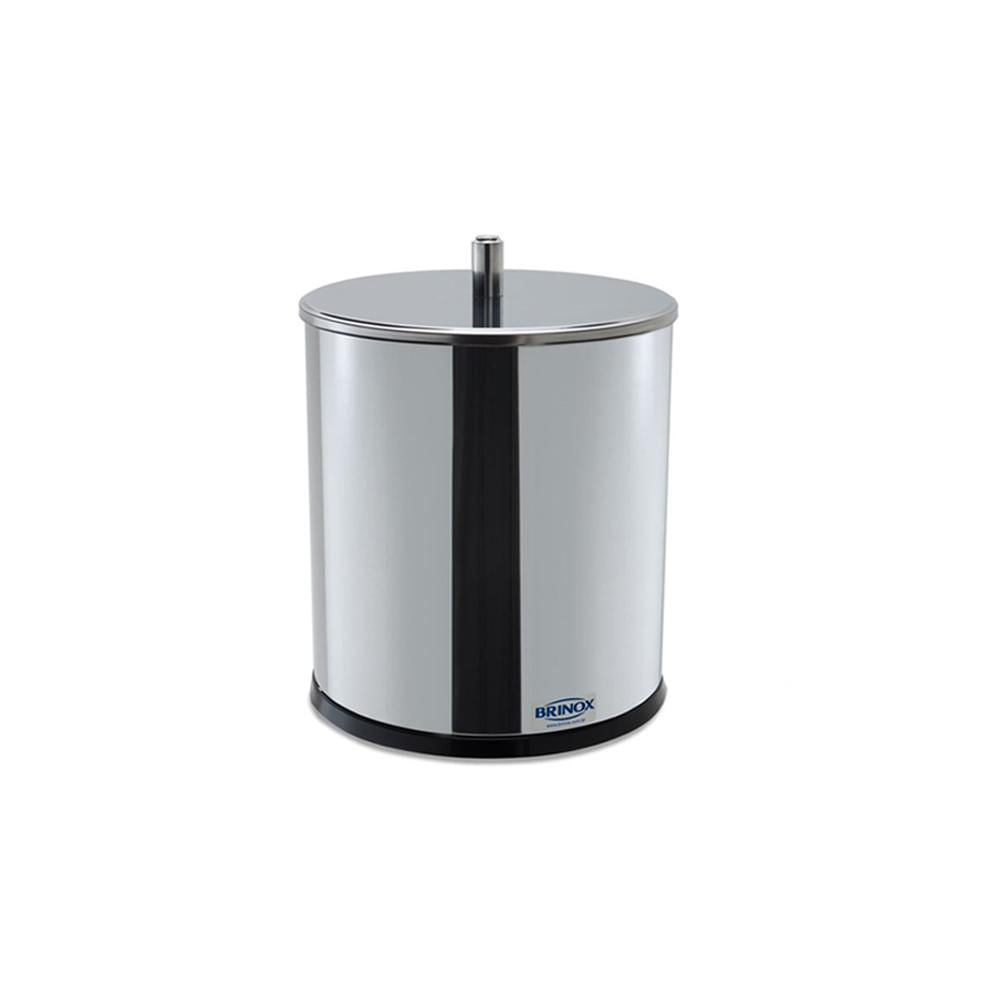 Encontraproduto.com.br - Lixeira Inox  Tampa 5,4litros Decorlinelixeiras Ø 18,5x23cm