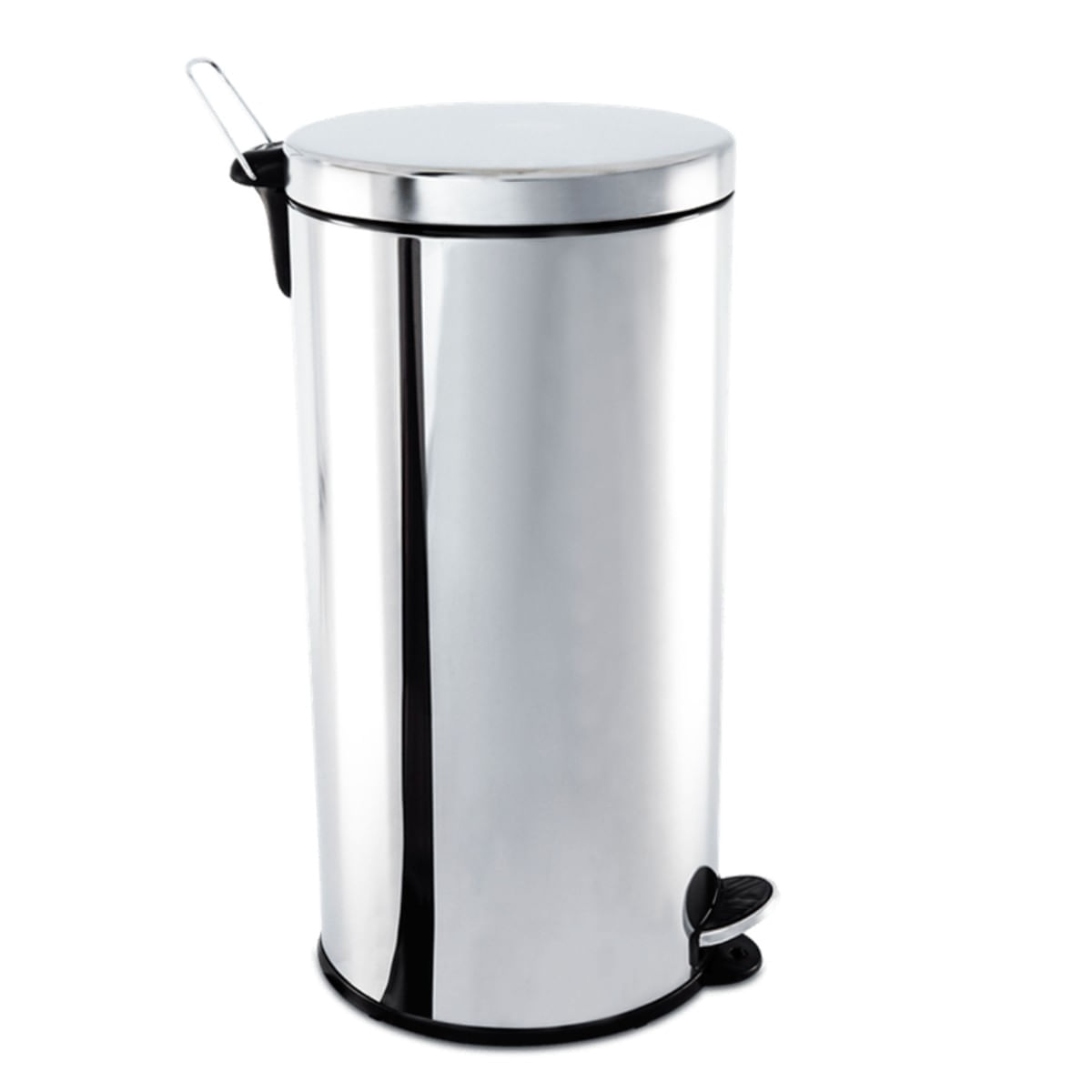 Encontraproduto.com.br - Lixeira Brinox aço inoxidável para cozinhas, escritórios, recepções e banheiros - pedal e balde 30L - Linha Decorline