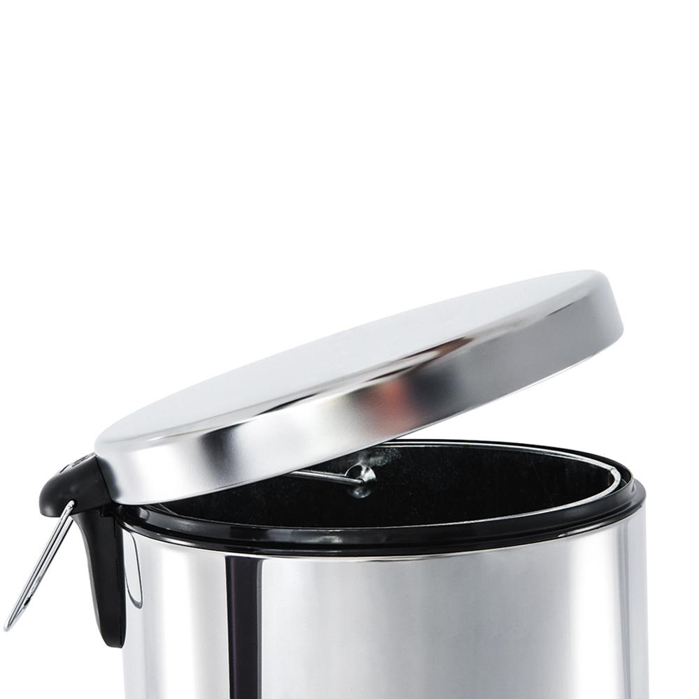 Encontraproduto.com.br - Lixeira Brinox aço inoxidável para cozinhas, escritórios, recepções e banheiros - pedal e balde 30L - Linha Decorline
