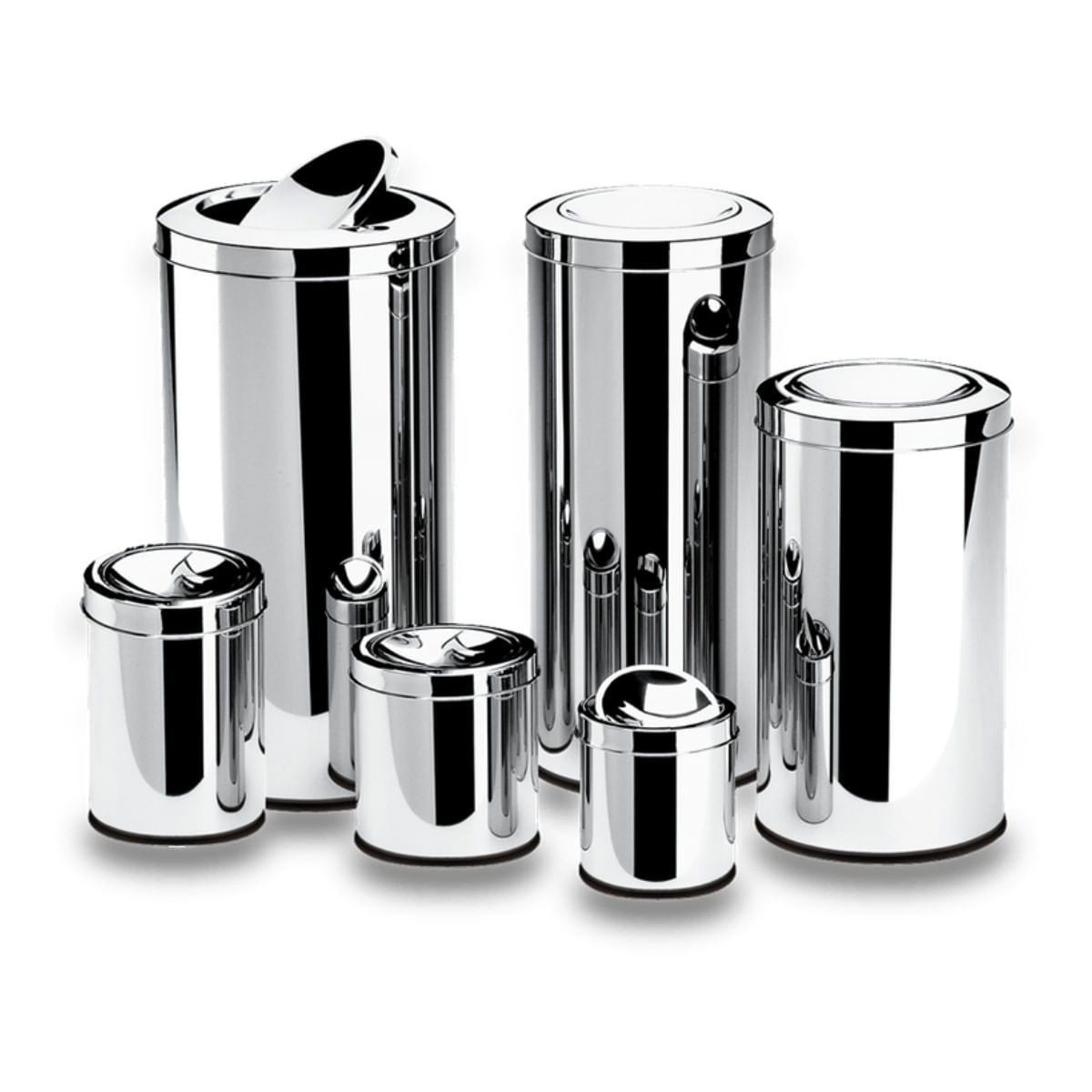 Encontraproduto.com.br - Lixeira Inox  Tampa Basculante 40,5Litros Decorline 30x60