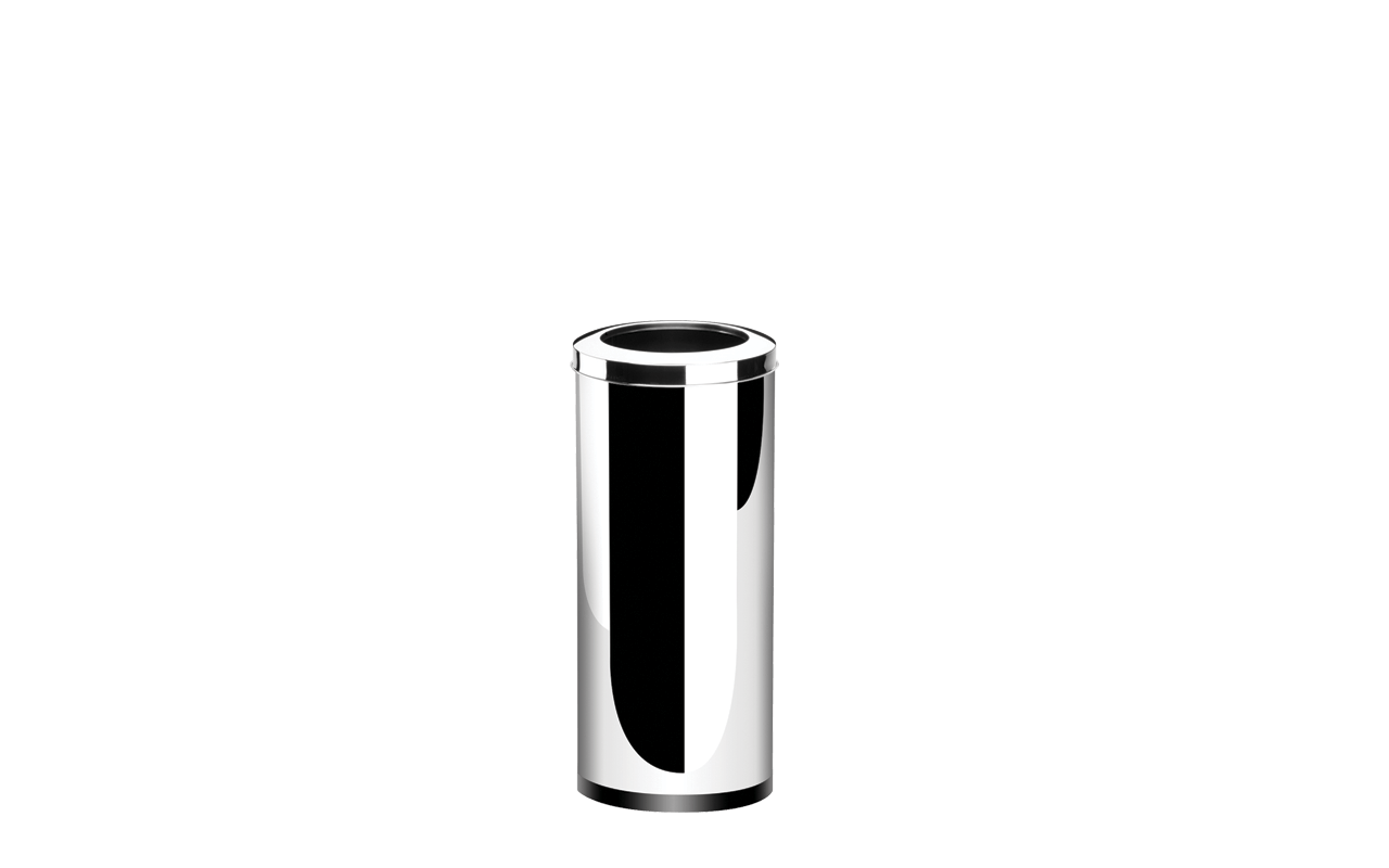 Encontraproduto.com.br - Lixeira Inox com Aro 21,2 Litros Decorline Ø 25 x 46 cm
