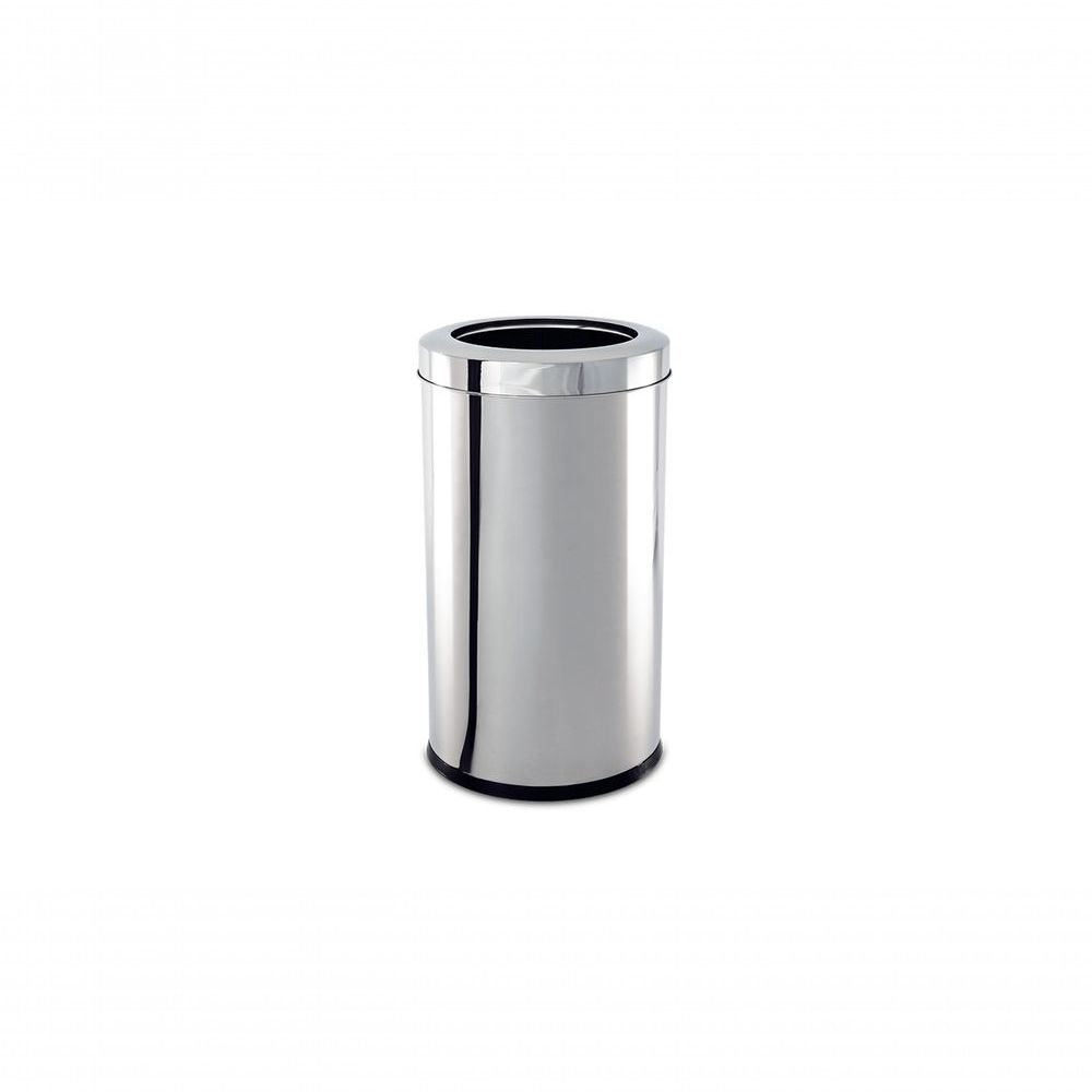 Encontraproduto.com.br - Lixeira Inox com Aro 21,2 Litros Decorline Ø 25 x 46 cm