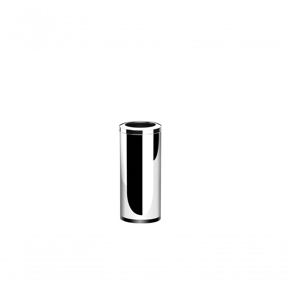 Encontraproduto.com.br - Lixeira Inox com Aro 21,2 Litros Decorline Ø 25 x 46 cm