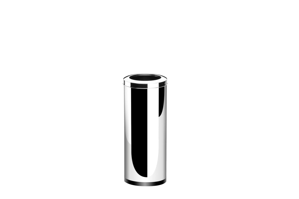Encontraproduto.com.br - Lixeira Inox com Aro 28,17litros Decorlinelixeiras Ø 25x60cm