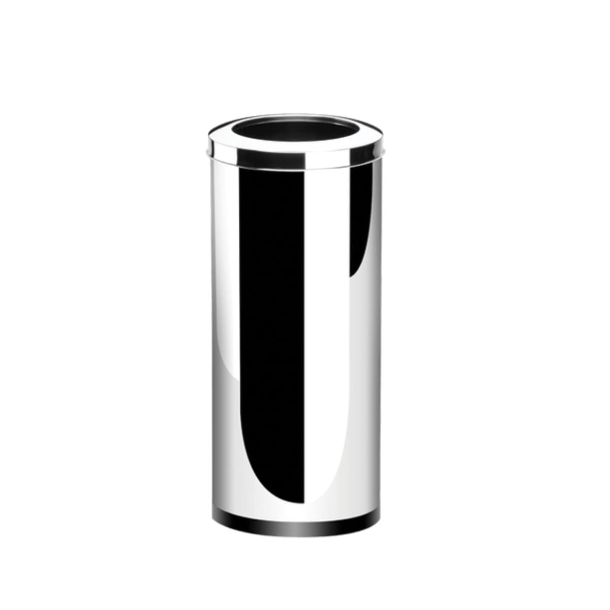 Encontraproduto.com.br - Lixeira Inox com Aro 28,17litros Decorlinelixeiras Ø 25x60cm