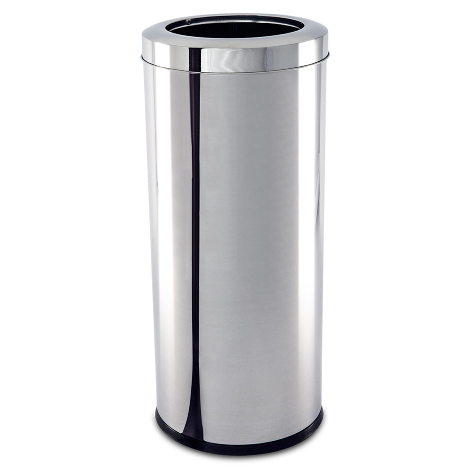 Encontraproduto.com.br - Lixeira Inox com Aro 28,17litros Decorlinelixeiras Ø 25x60cm