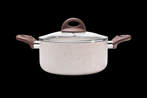 Encontraproduto.com.br - Caçarola com Tampa Ø24 Ceramic Life Indução 4,55L