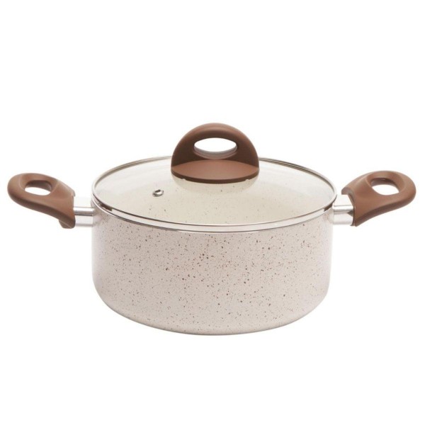 Encontraproduto.com.br - Caçarola com Tampa Ø24 Ceramic Life Indução 4,55L