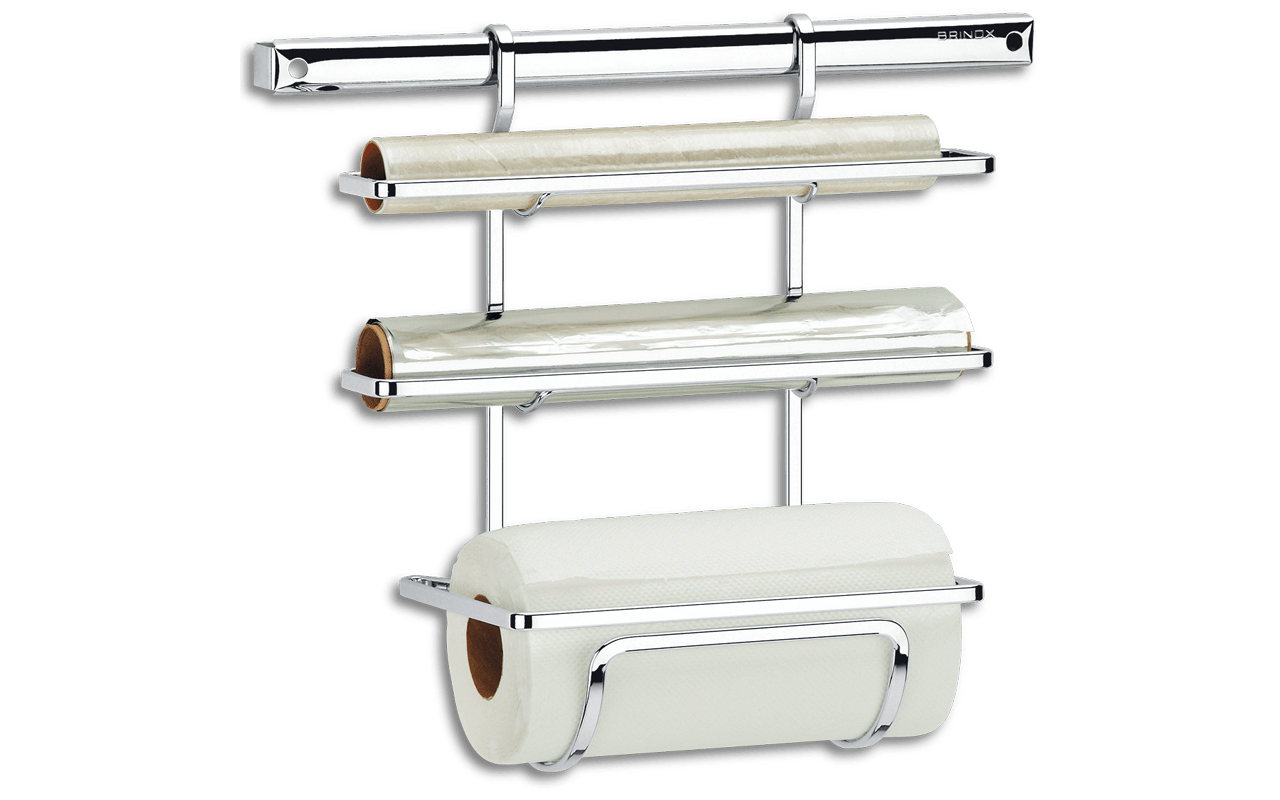 Suporte para Rolo de Papel Toalha/Alumínio/PVC - Piatina