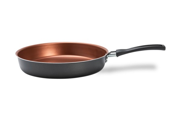 Encontraproduto.com.br - Frigideira Alta 18 cm 800 ml Revestimento Pro-flon Antiaderente Cor Cinza Range Linha Topázio Brinox