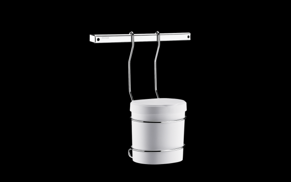 Encontraproduto.com.br - Suporte com Lixeira Plástica 2,5 Litros - Top Pratic 2,5 L