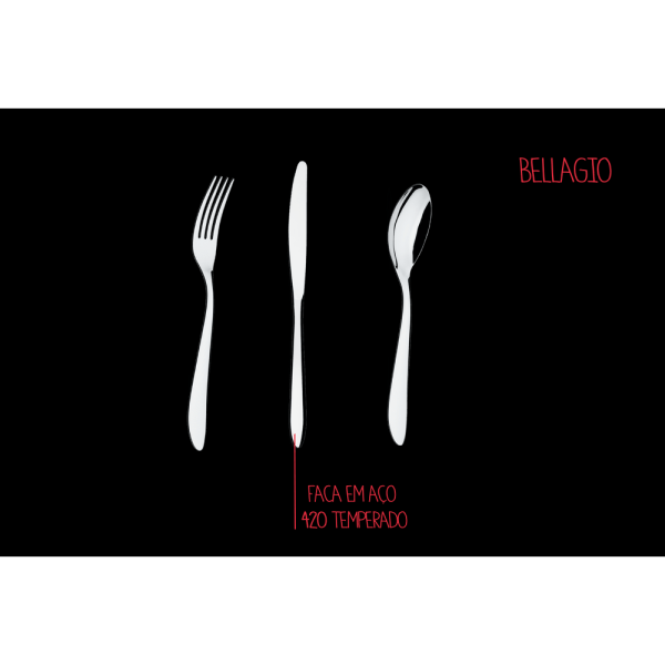 Encontraproduto.com.br - Jogo de Colher de Refresco 12 Peças - Bellagio 184 x 1,2 mm