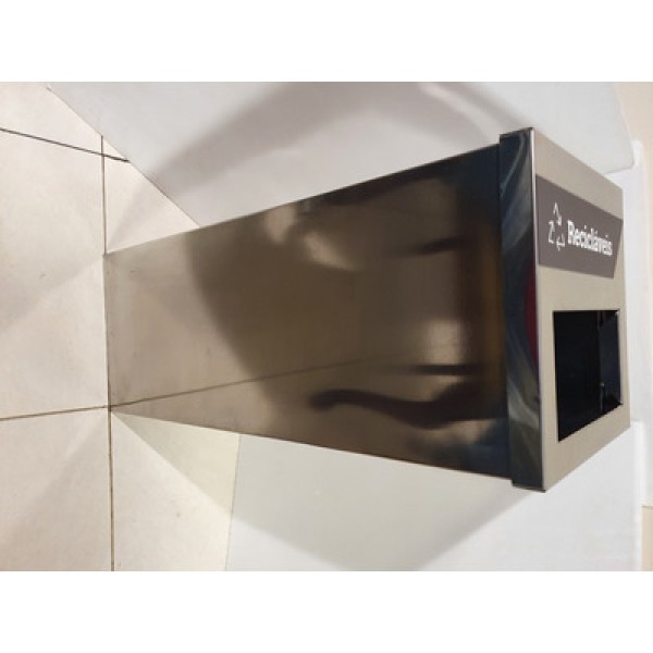 Encontraproduto.com.br - Lixeira Inox Brinox Com Pe Decorline Retangular