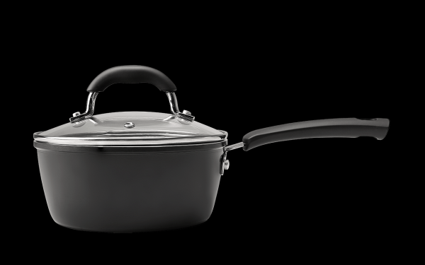Encontraproduto.com.br - Jogo de panelas em alumínio Brinox Ceramic Life Select 5 peças preta