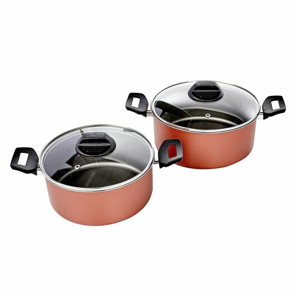 Encontraproduto.com.br - Jogo De Panelas Brinox 7 Peças Clove Cobre 7111/401
