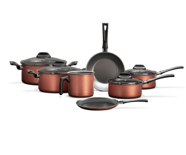 Encontraproduto.com.br - Jogo De Panelas Brinox 7 Peças Clove Cobre 7111/401