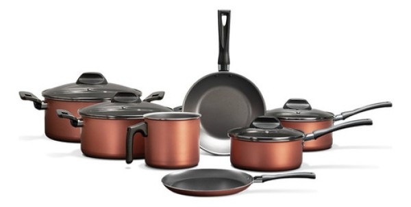 Encontraproduto.com.br - Jogo De Panelas Brinox 7 Peças Clove Cobre 7111/401