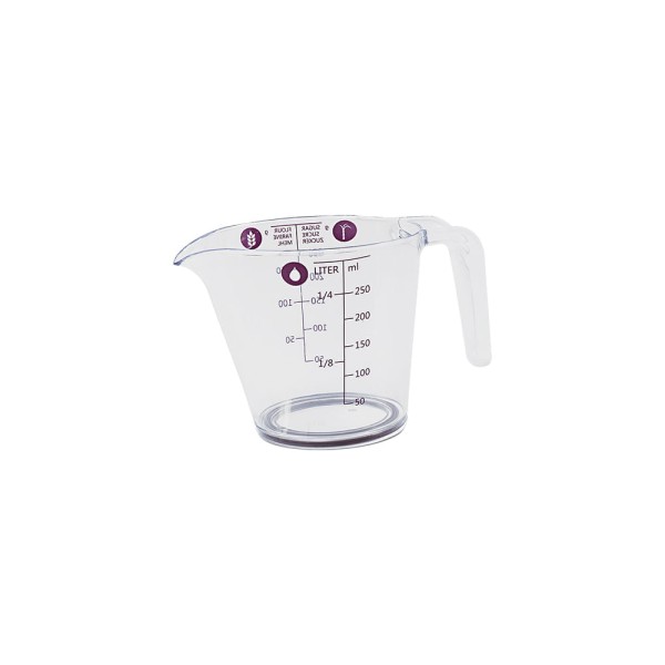 Encontraproduto.com.br - Prática E Funcional, A Jara Medidora Da Linha Glacê Vai Trazer Mais Precisão Para As Suas Receitas. Fabricada Em Ps Transparente, A Jara Tem 250ml De Capacidade, Medindo 15,5 X 8,7 X 8 Cm.