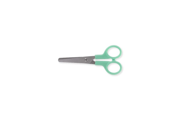 Encontraproduto.com.br - Tesoura Escolar Verde Tesouras Brinox 4 1/2