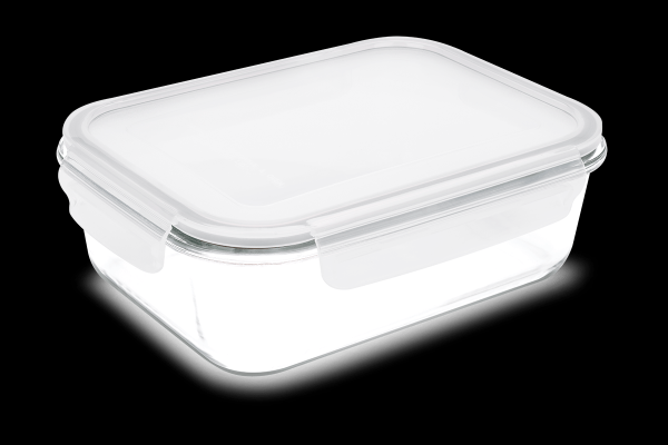 Encontraproduto.com.br - Pote Retangular Hermético Lock&Stock 1,5L Brinox 23x17,5x7,6 cm