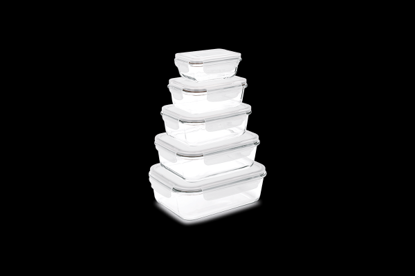 Encontraproduto.com.br - Pote Retangular Hermético Lock&Stock 1,5L Brinox 23x17,5x7,6 cm