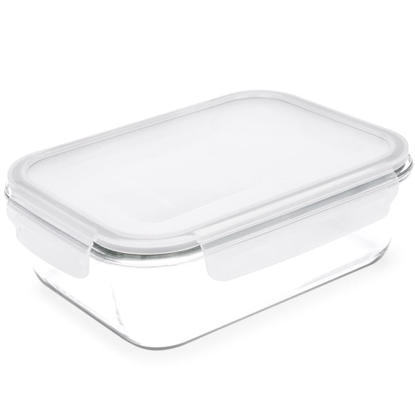 Encontraproduto.com.br - Pote Retangular Hermético Lock&Stock 1,5L Brinox 23x17,5x7,6 cm
