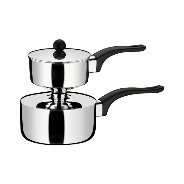 Encontraproduto.com.br - Cuscuzeira de 500ml 16 cm em aço inoxidável - Linha Utilidades Suprema Brinox