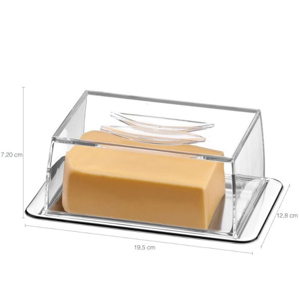 Encontraproduto.com.br - Porta Frios Retangular Empilhável Lyon Brinox em Aço Inox