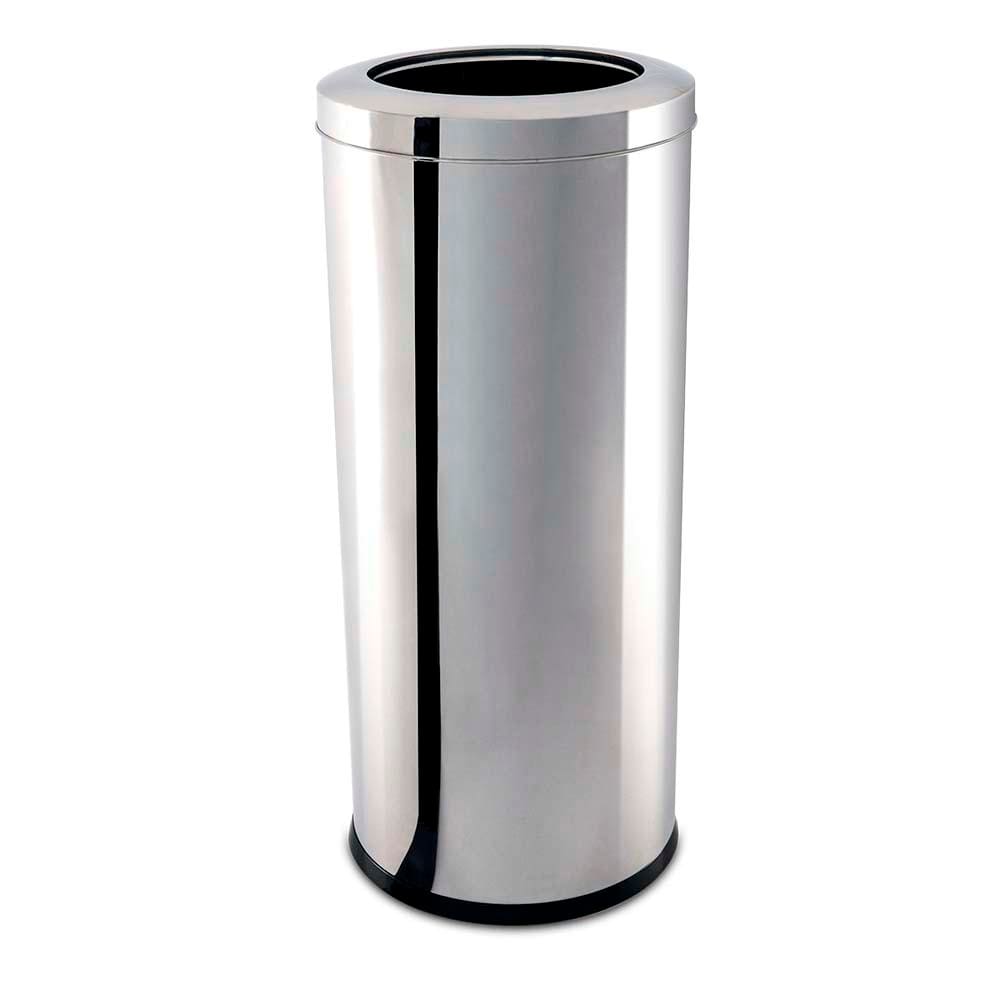 Encontraproduto.com.br - Lixeira Inox com Aro 47 Litros Decorline Lixeiras Ø 30x70 cm