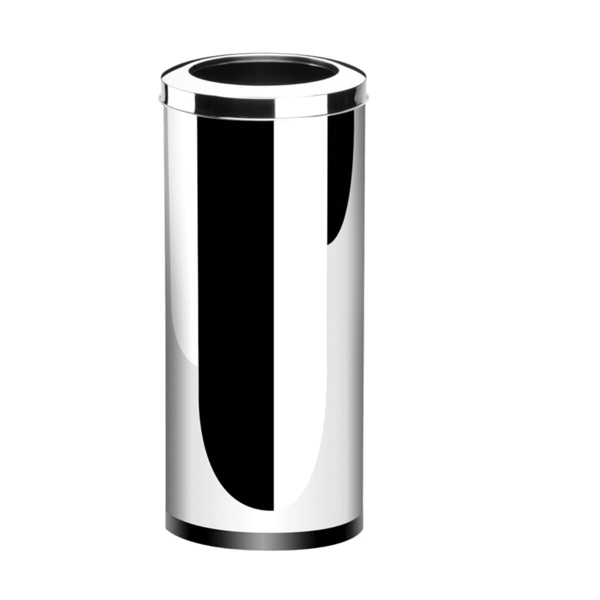 Encontraproduto.com.br - Lixeira Inox com Aro 47 Litros Decorline Lixeiras Ø 30x70 cm