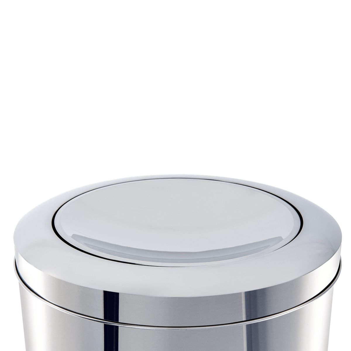 Encontraproduto.com.br - Lixeira Inox Tampa Basculante 64L Decorline 35x70cm