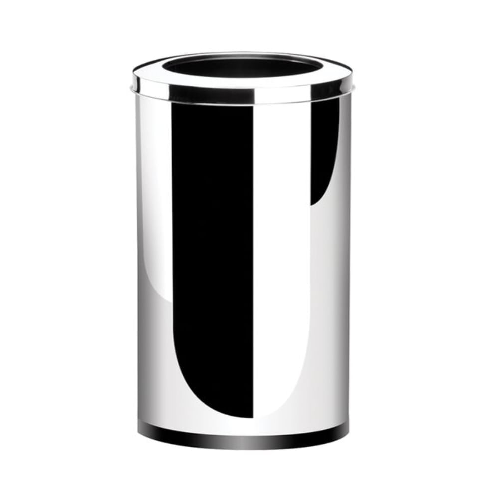 Encontraproduto.com.br - Lixeira Inox   Aro 64Litros DecorlineLixeiras Ø 35 x 70