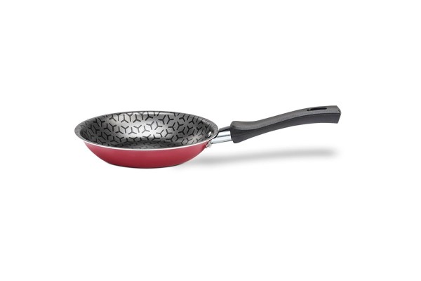 Encontraproduto.com.br - Frigideira 16 cm 400 ml Revestimento Pro-flon Antiaderente Cor Borgonha Linha Anis Brinox