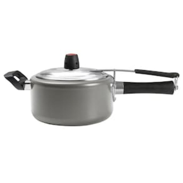 Panela de Pressão Brinox Vapt em Alumínio com Revestimento Antiaderente Prata – 3 L