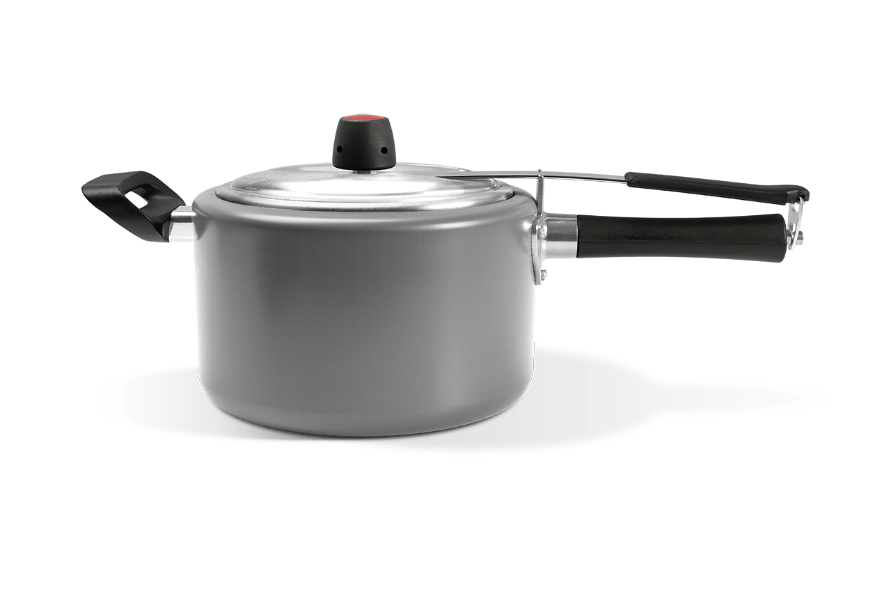 Encontraproduto.com.br - Panela de Pressão Brinox Vapt em Alumínio com Revestimento Antiaderente Prata – 3 L