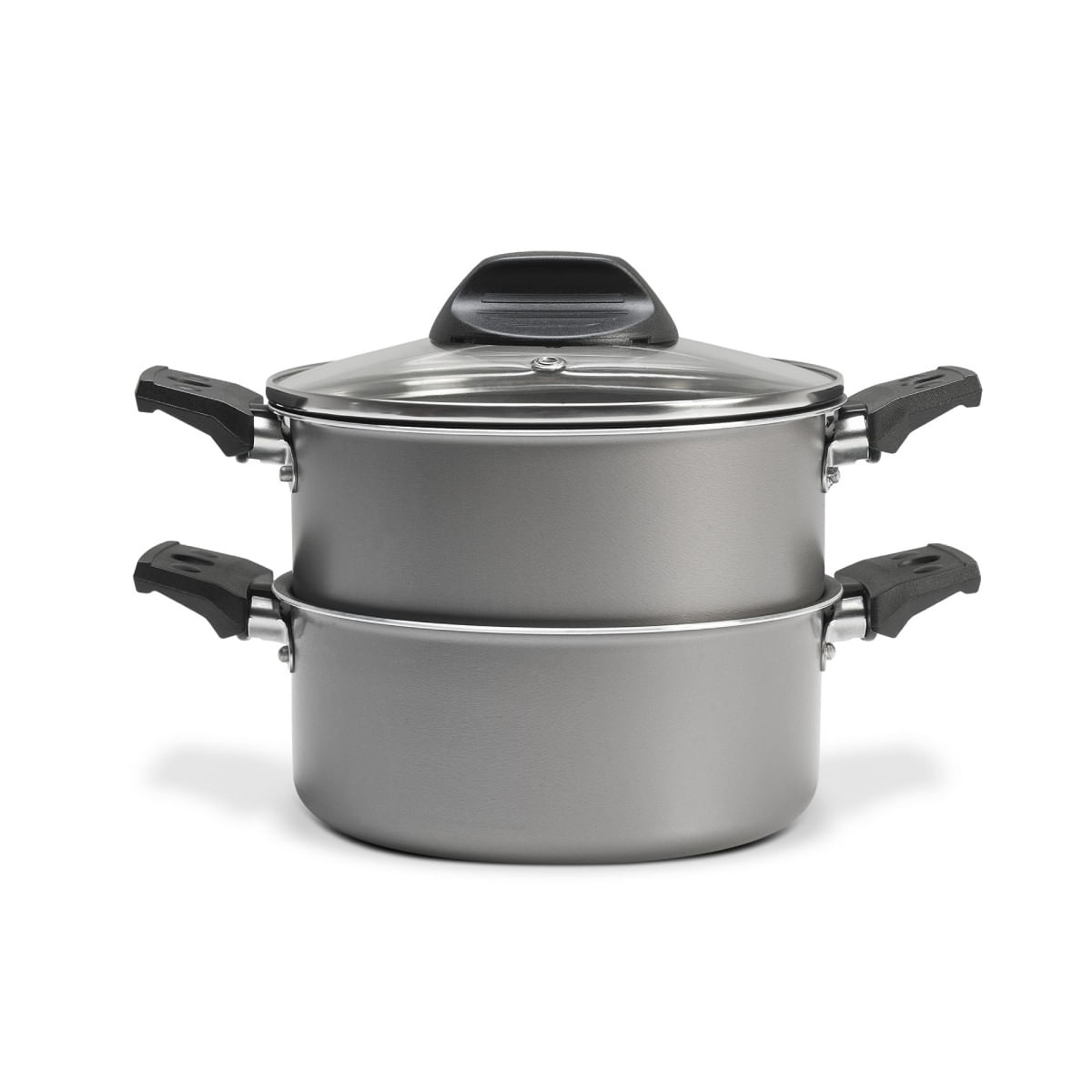 Cozi-Vapore Brinox Cor & Vapor Prata antiaderente – 16 cm - Cozinha no vapor com pouco ou nenhum óleo