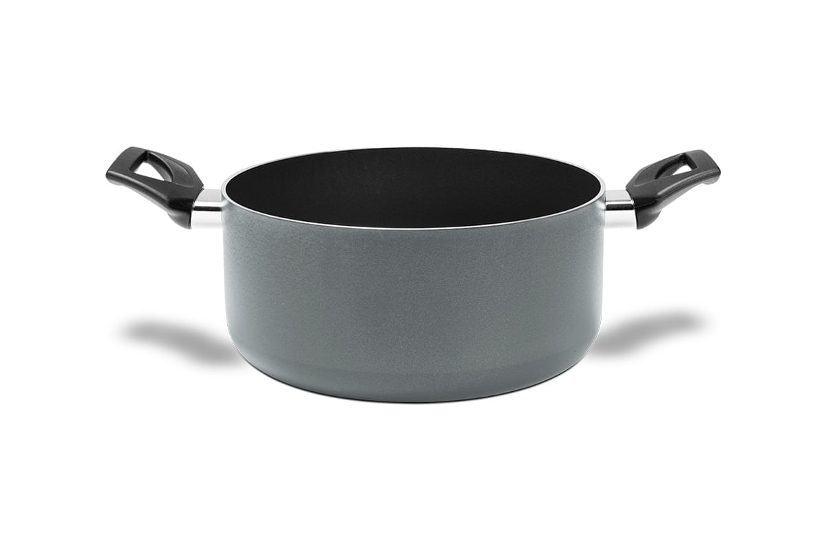 Caçarola Brinox Antiaderente Ceramic Life 24cm 4,7L Preserve Cinza