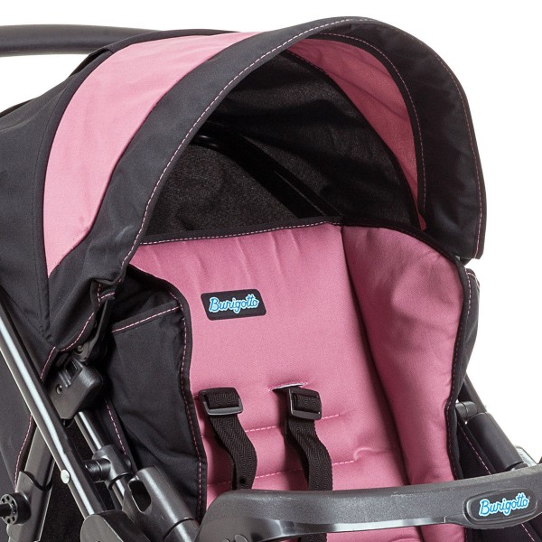 Encontraproduto.com.br - Carrinho de Bebê Passeio Burigotto 6 Rodas 4 Posições Suporta Crianças de Até 15Kg AT6 K IXCA2055PR05 Rosa