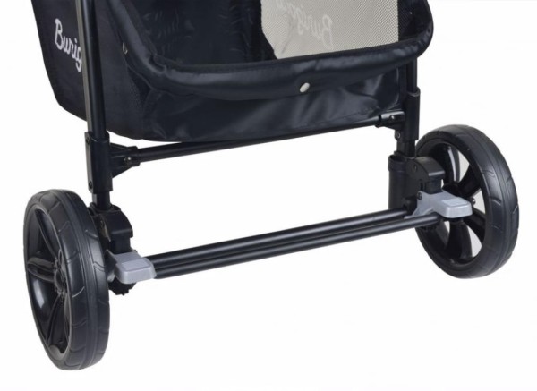 Encontraproduto.com.br - Carrinho para Bebê Burigotto Ecco Cinza com Vermelho