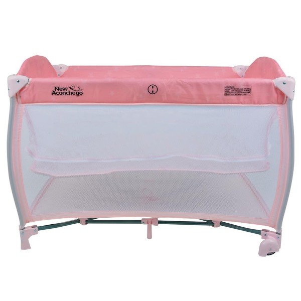 Encontraproduto.com.br - Berço New Aconchego Rosa 9 a 15 Kg - Burigotto