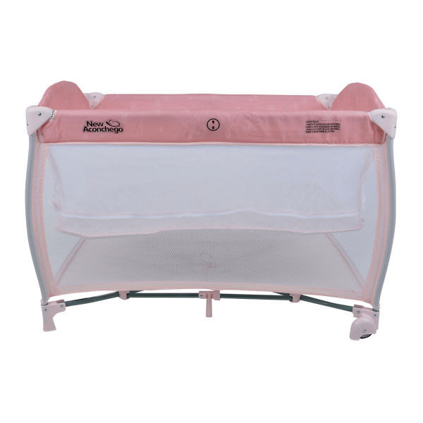 Encontraproduto.com.br - Berço New Aconchego Rosa 9 a 15 Kg - Burigotto