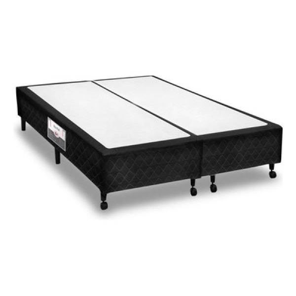 Cama Box Base Queen Poli Tecido Black (158x198x23) - Castor