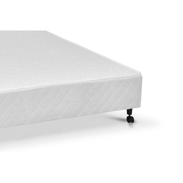 Encontraproduto.com.br - Cama Box Base C/gavetas Solteiro Poli Tecido White (78x27-c/2 Gavs) - Castor
